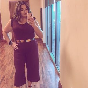 BURGUNDY TARGET JUMPSUIT